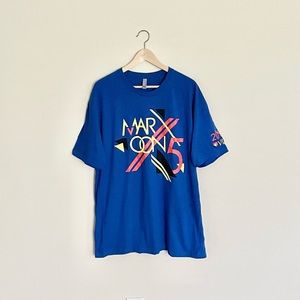NEW Maroon 5 Band VIP 2013 Concert Abstract Graphic Blue T Shirt Adult size XXL